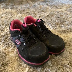 Sketchers steel toe sneakers
